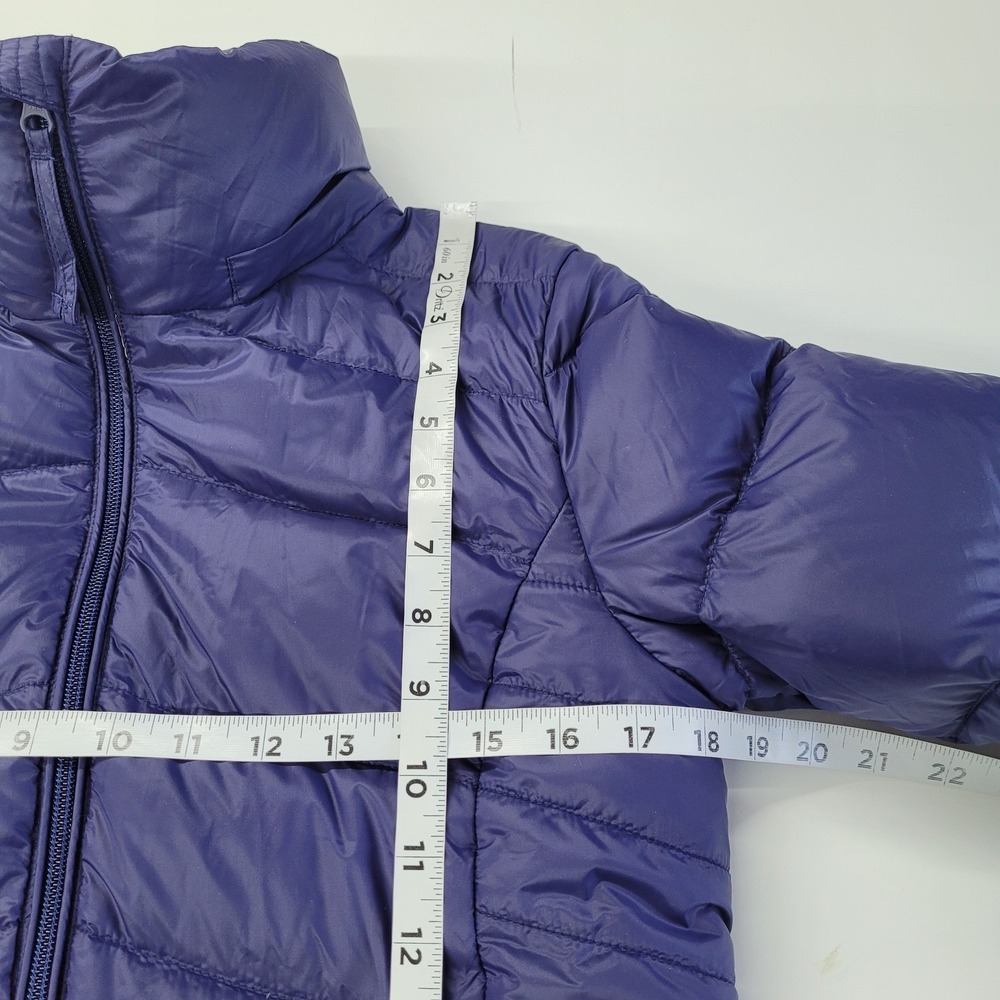 Purepear Womens Blue Quilted Down Puffer Parka Jacket Size S AW23C01 - Picture 3 of 11